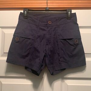 Navy Blue Soft Shorts‎ Pockets Size 6 New